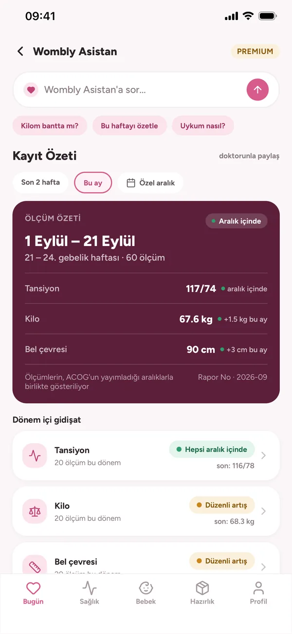 Asistan ekranı: kendi kayıtlarına dayanan yanıtlar